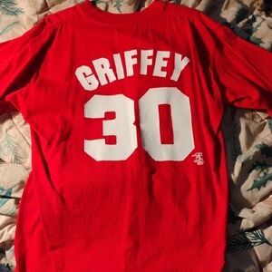 Majestic Red Griffey Short Sleeve Tee